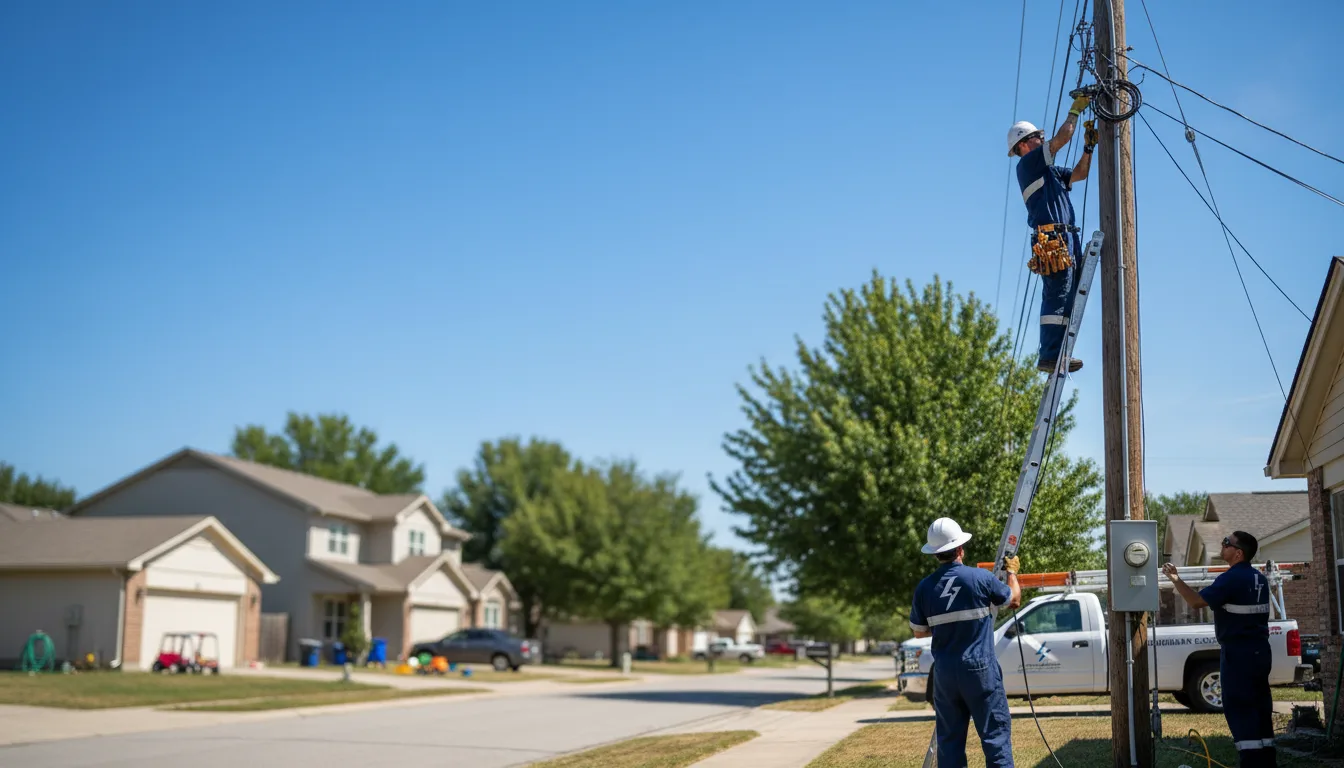 Residential electrician providing installation services in Marcola, OR